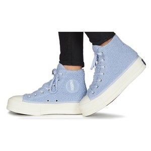 Converse chuck taylor all star Hi lift cosy club trainer lilac sneaker shoes 8.5
